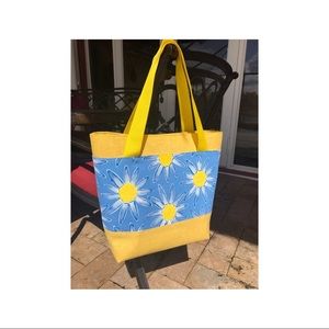 Sunshine Yellow and Blue Tote Bag